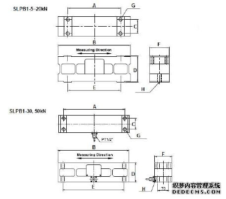 美國sensolink稱重傳感器 SLPB1產(chǎn)品尺寸