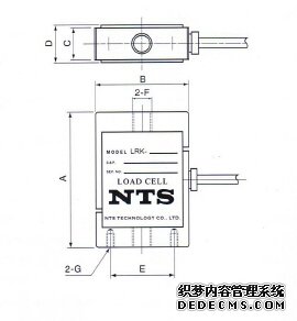 日本NTS  LRM-1KN稱重傳感器產品尺寸