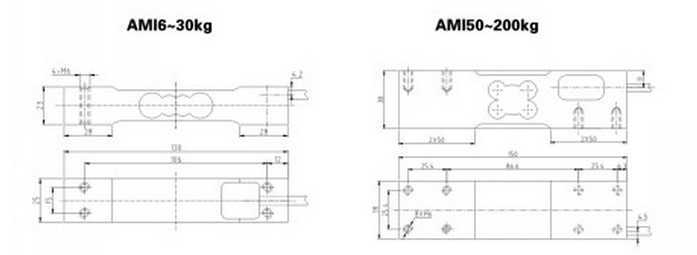 AMI-10kg稱重傳感器產品技術參數